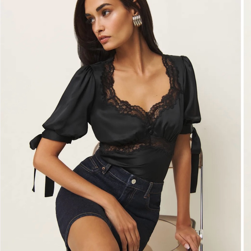 Reformation Dolly Silk Blouse